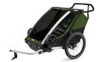 Thule Chariot Cab 2 aluminium/zypressengrün