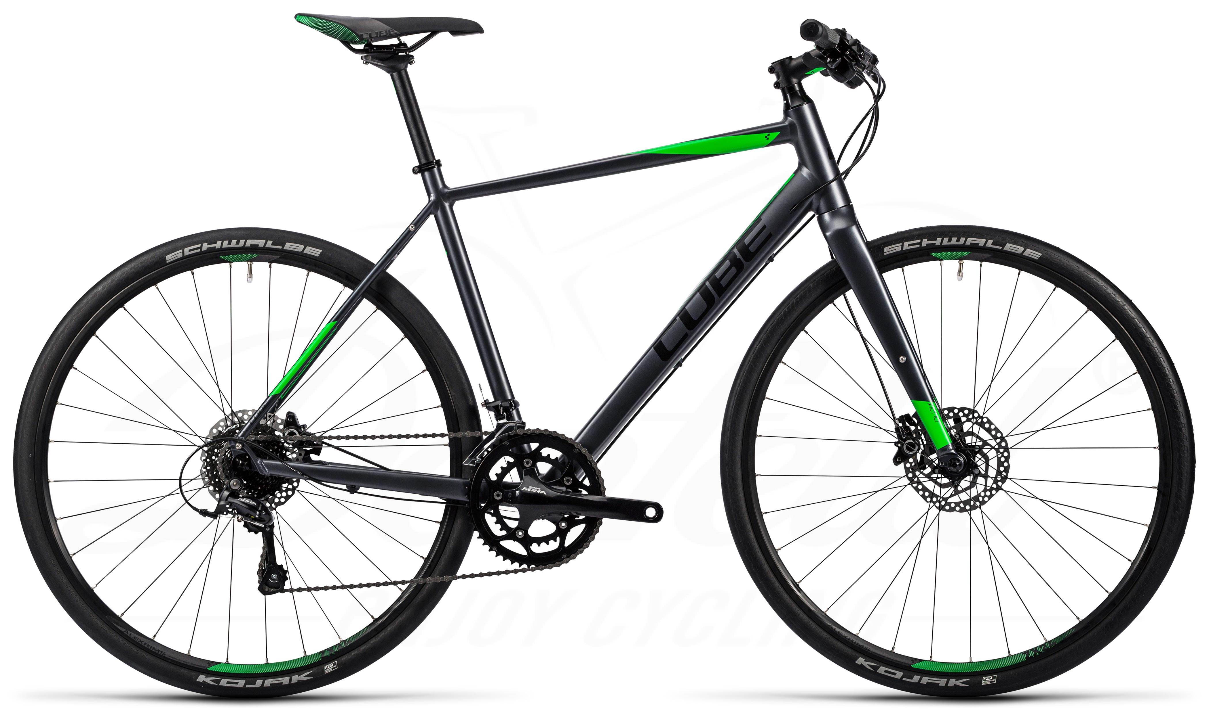 Cube SL Road Pro grey black flashgreen 2016